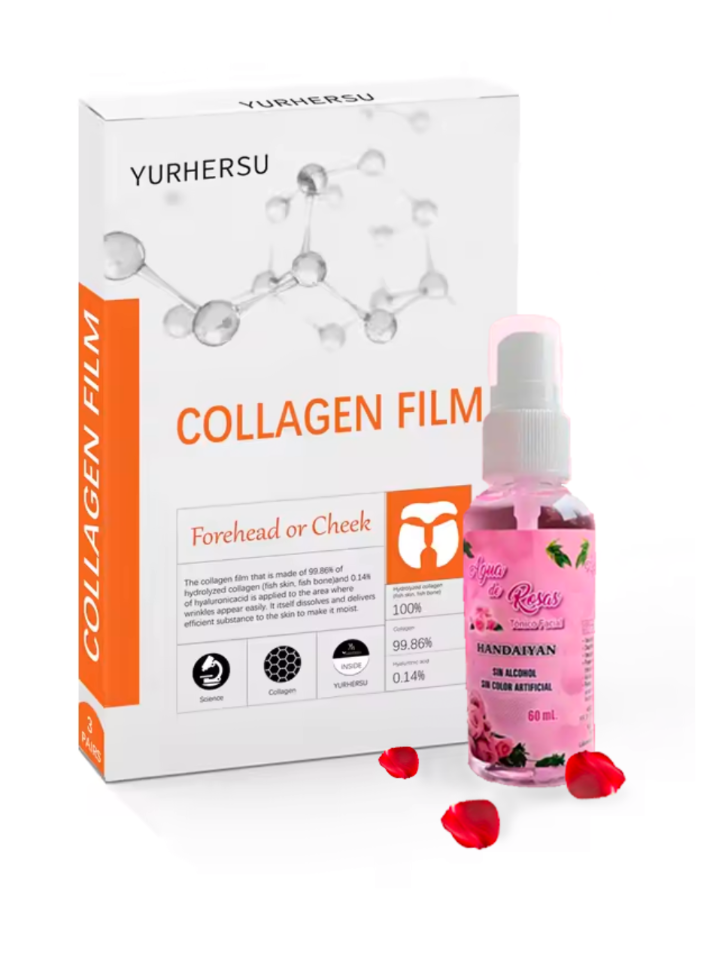Mascarilla Facial de Colágeno Glowix® + Tónico de rosas.